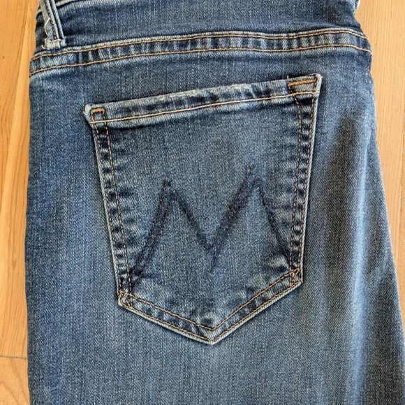 Mother Weekender Fray Sz. 29 Blue Denim Jeans - Picture 4 of 8